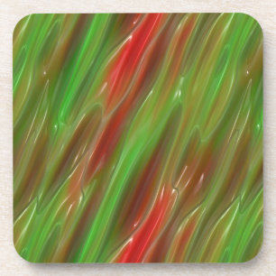 Posavasos Vinilo rojo y verde