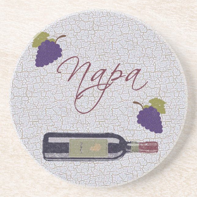 Posavasos Vino vintage de Napa  (Frente)
