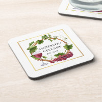 Vinos de uva acuarela Wreath Welar Celer Gold