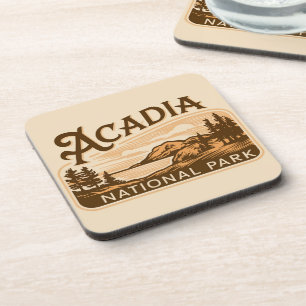 Posavasos Vintage Acadia National Park Bar Harbour