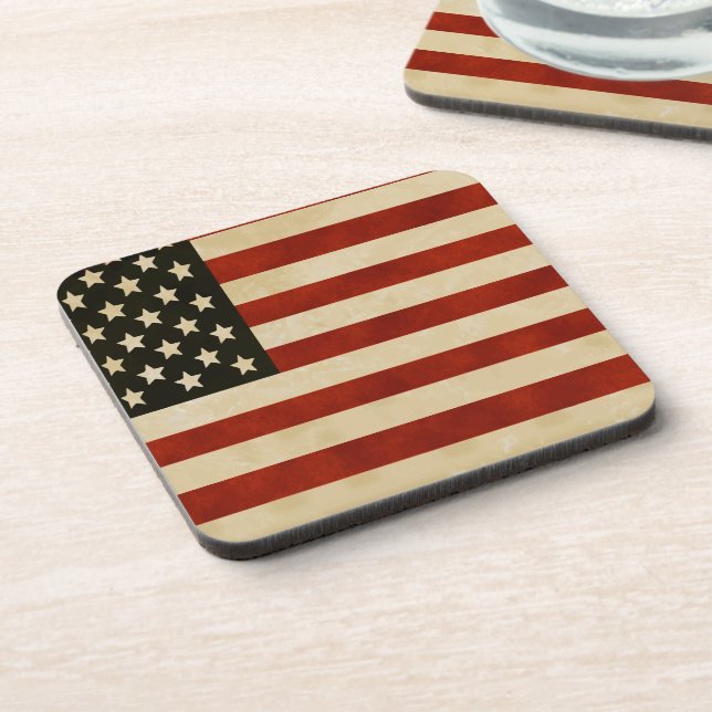 Posavasos Vintage American Flag GIFTS (Lado Izquierdo)