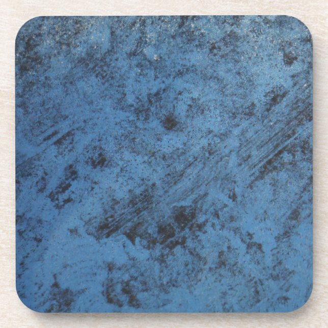 Posavasos Vintage azul brillante (Frente)