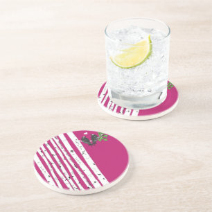 Posavasos Vintage Bird Birch Tree Coasters