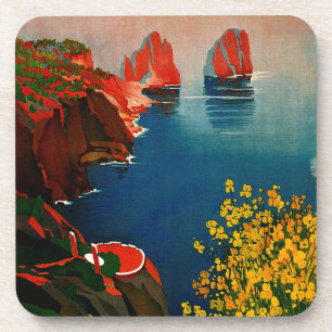 Posavasos Vintage Capri L'Isola del Sole Italia