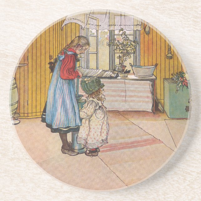 Posavasos Vintage Carl Larsson La Cocina (Frente)