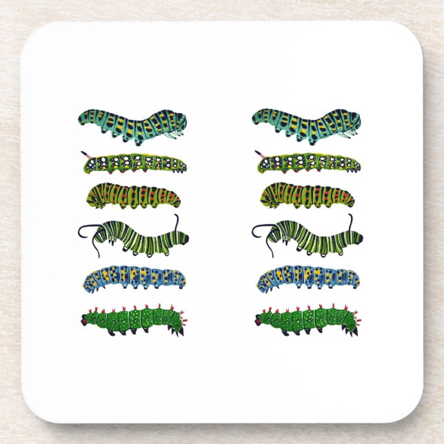 Posavasos Vintage Caterpillar Illustration Mug  (Frente)