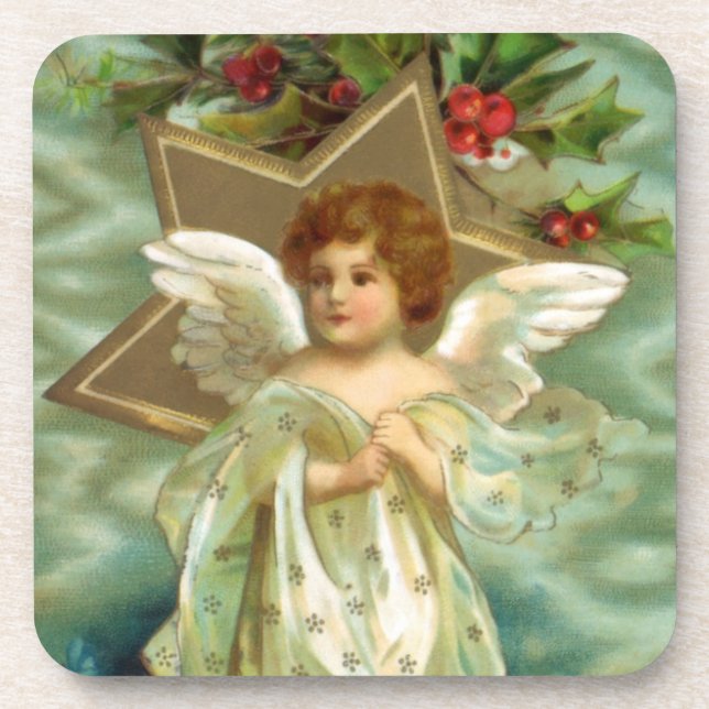 Posavasos Vintage Christmas Angel Coasters (Frente)