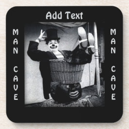 Posavasos Vintage Clown Photography Man Cave Square Coaster