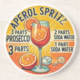 Posavasos Vintage cocktail Aperol Spritz