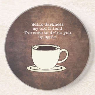 Posavasos Vintage Coffee Lover Funny Quote Coaster