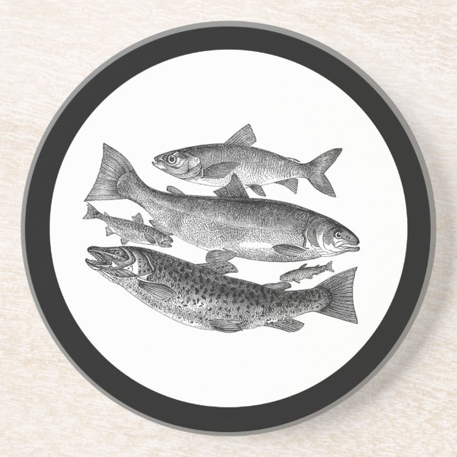 Posavasos Vintage Fish Coaster (Frente)