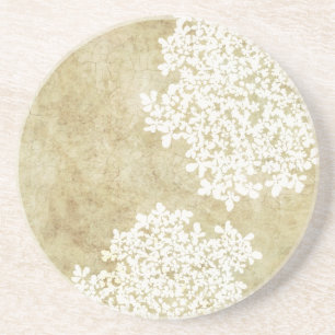 Posavasos Vintage floral blanco