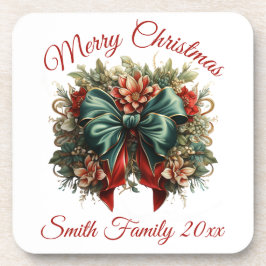 Posavasos Vintage Floral Festividad de la montaña dura de pl