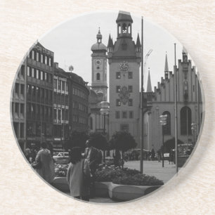 Posavasos Vintage Germany Munich Church Marienplatz