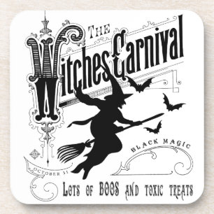 Posavasos Vintage Halloween Witch