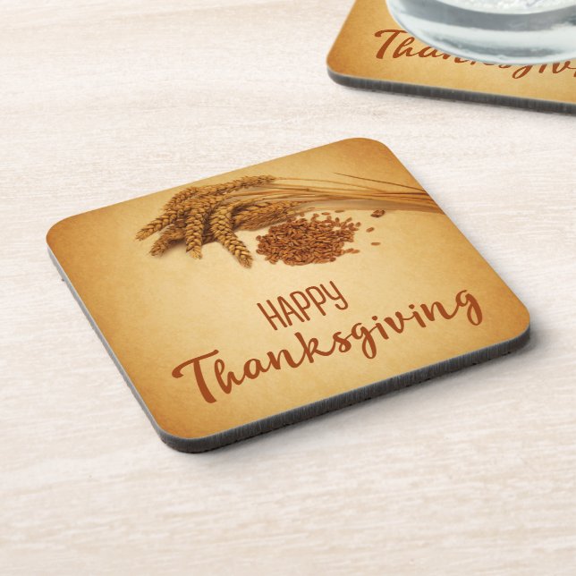Posavasos Vintage Happy Thankcome Trin (Lado Izquierdo)