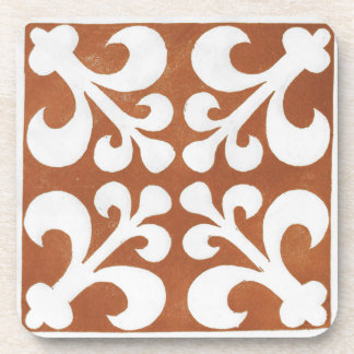 Posavasos Vintage Irlandés Celtic Art Design Red