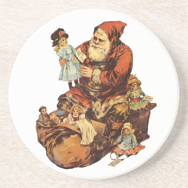 Posavasos Vintage Jolly St. Nick (Frente)