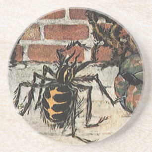 Posavasos Vintage Little Miss Muffet Spider Nursery Rhyme