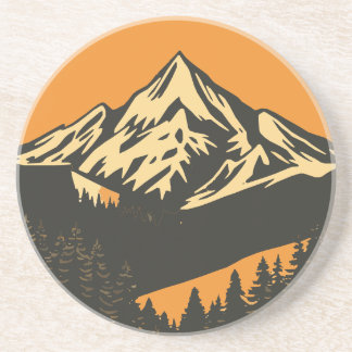 Posavasos Vintage Mountain Sunset