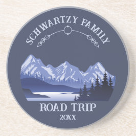 Posavasos Vintage Mountain Sunset lago al aire libre Retreat