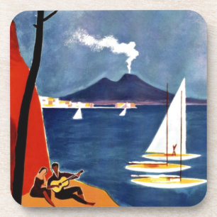 Posavasos Vintage Napoli Travel Love Romance