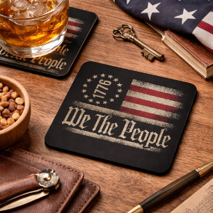 Posavasos Vintage Nosotros el Pueblo 1776
