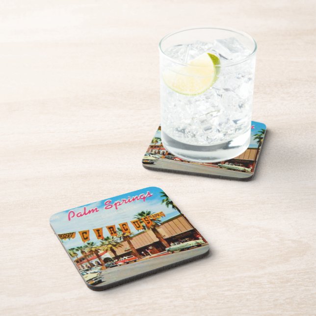 Posavasos Vintage Palm Springs, California (Lado Derecho)
