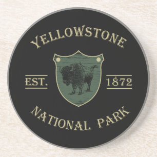 Posavasos Vintage Parque Nacional Yellowstone