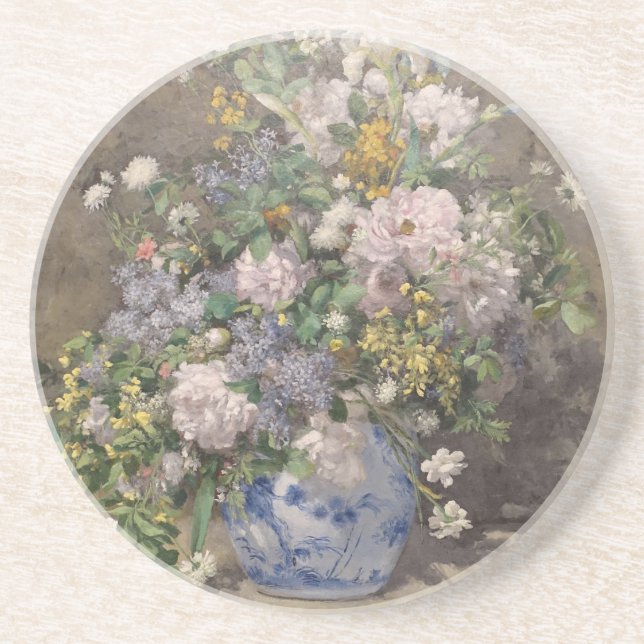 Posavasos Vintage Pierre Auguste Renoir Spring Bouquet (Frente)