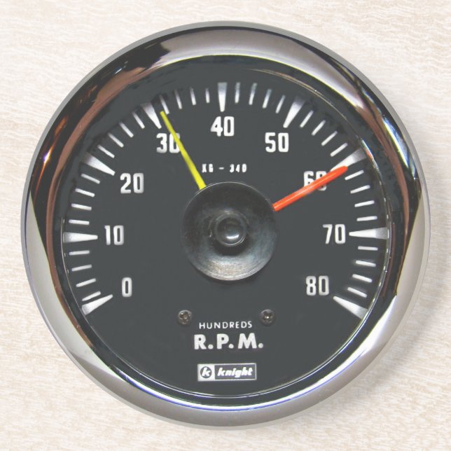 Posavasos Vintage Round Analog Auto Tachometer Drusa (Frente)