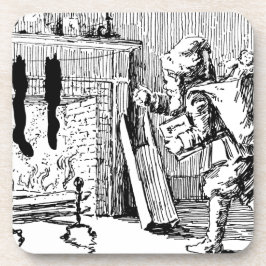 Posavasos Vintage Santa Bringing Toys