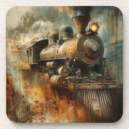 Posavasos Vintage Steam: Conjunto de montaña de locomotoras 