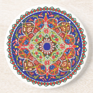 Posavasos Vintage Tadjik Ornament Design Coaster