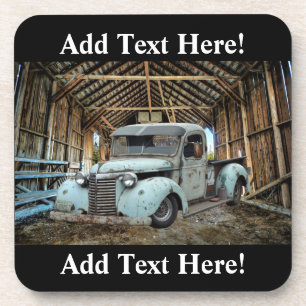 Posavasos Vintage Truck Rustic Barn Beberastro
