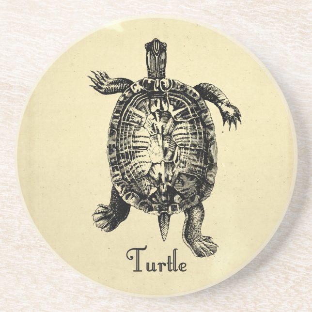POSAVASOS VINTAGE TURTLE (Frente)