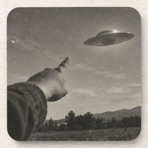 Posavasos Vintage UFO Sighting