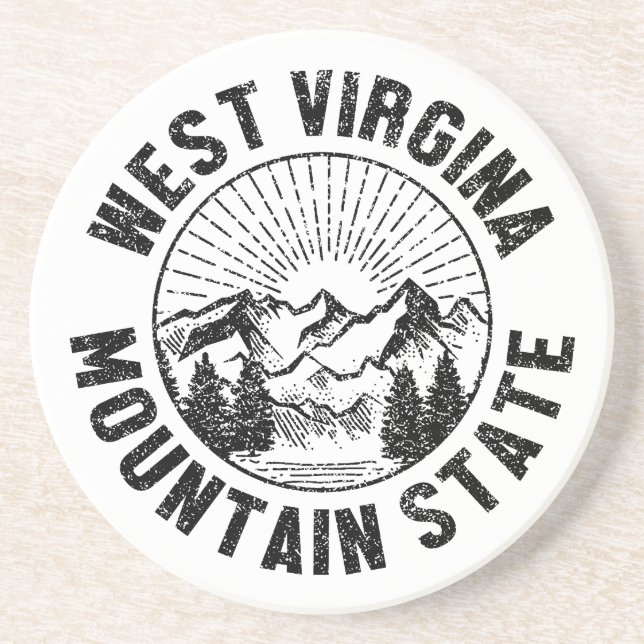 Posavasos Vintage West Virginia (Frente)