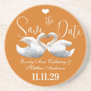Posavasos Vintage Western Font Save the Date Gifts