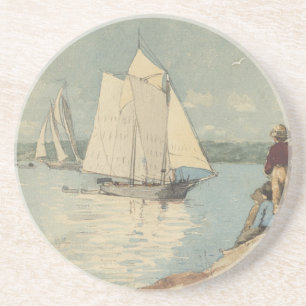 Posavasos Vintage Winslow Homer Clear Sailing