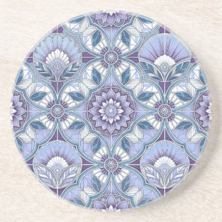 Posavasos Violet, Lavender, Lilac, Blues & White Art Deco