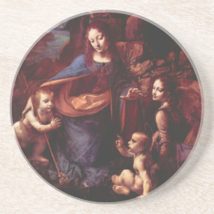 Posavasos Virgen de Leonardo da Vinci (Madonna) de las Rocas