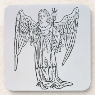 Posavasos Virgo (la Virgen) un ilustracion del 'Poeti