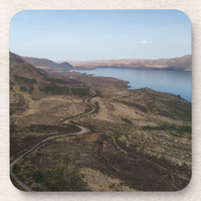 Posavasos Vista aérea de Loch Maree (Frente)