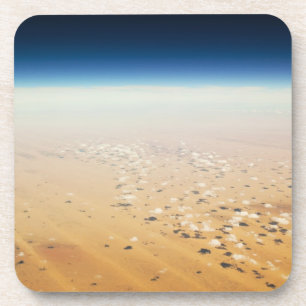 Posavasos Vista aérea de un desierto