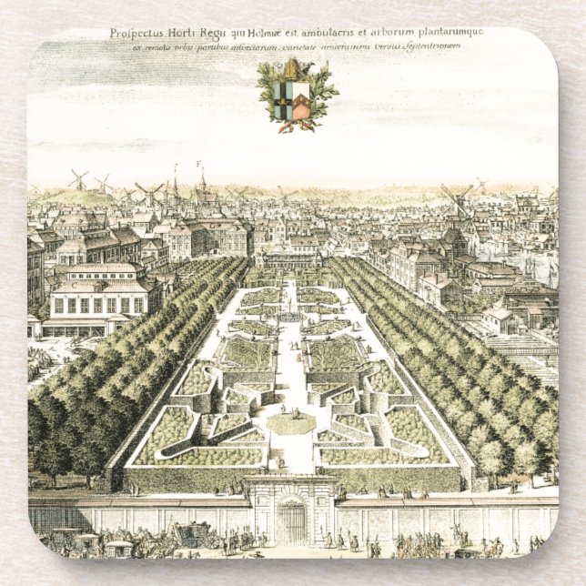 Posavasos Vista aérea del Jardín Formal por Eric Dahlbergh (Frente)