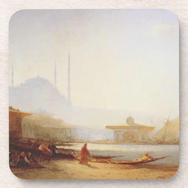 Posavasos Vista de Estambul, 1864 (aceite en lona) (Frente)