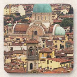 Posavasos Vista de Florencia, Italia desde Piazza