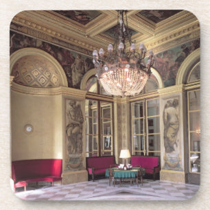 Posavasos Vista de la antecámara con la pintura alegórica