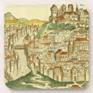 Posavasos Vista de la ciudad de Cracovia (Kracow), del Nure